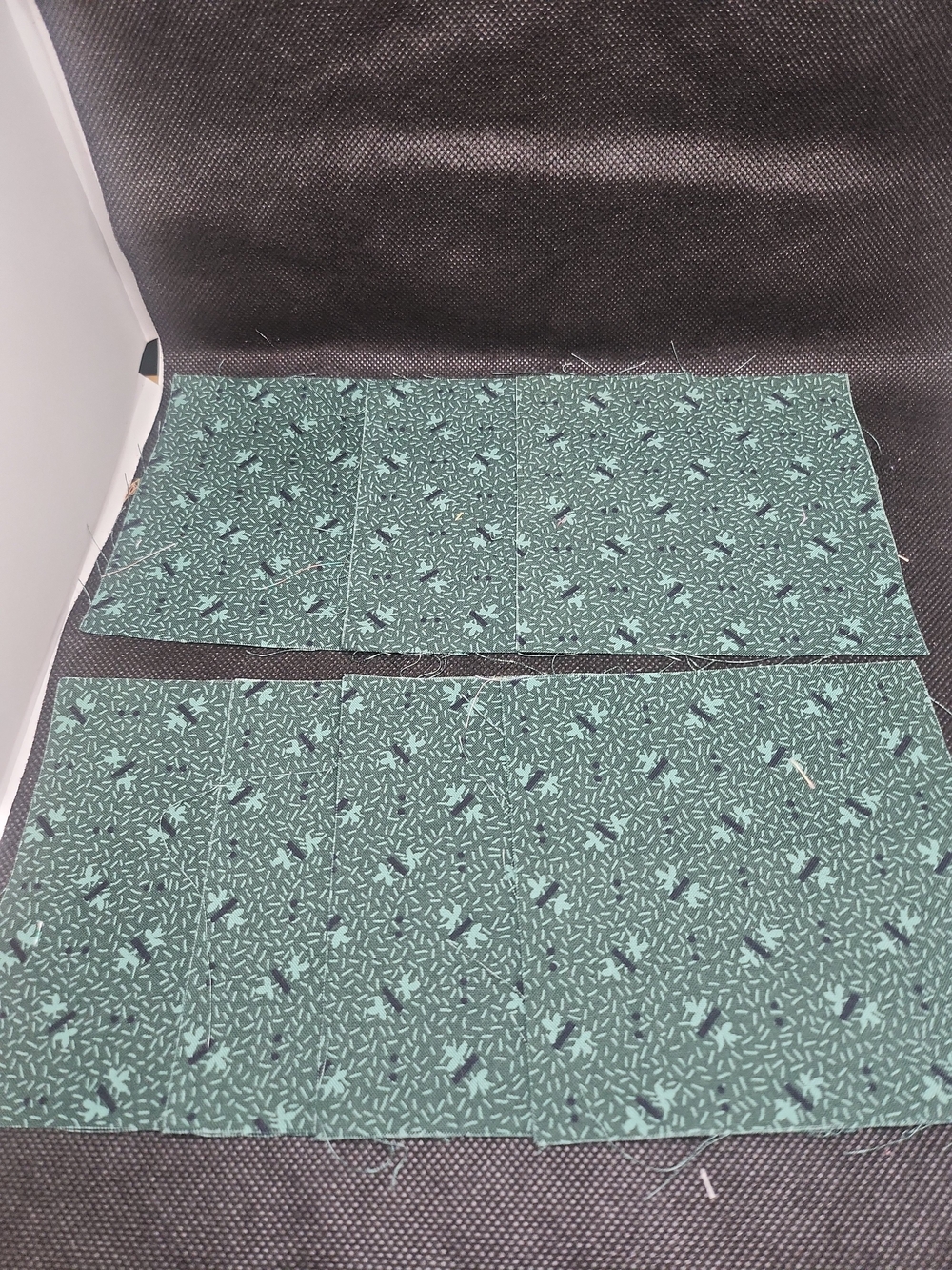 Green Floral Cotton Fabric Panel - Home & Craft